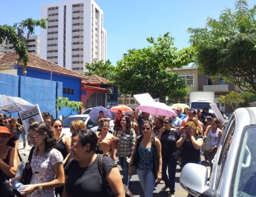 Protestos da Educação nas ruas e na Câmara Municipal